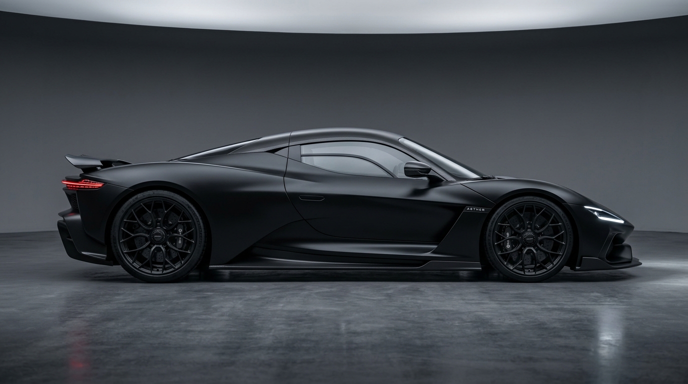 Velocity Electric Supercar studio render